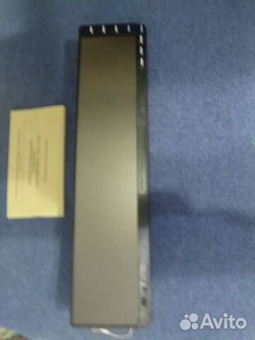 Зеркало З\В панорамное накладное с часами