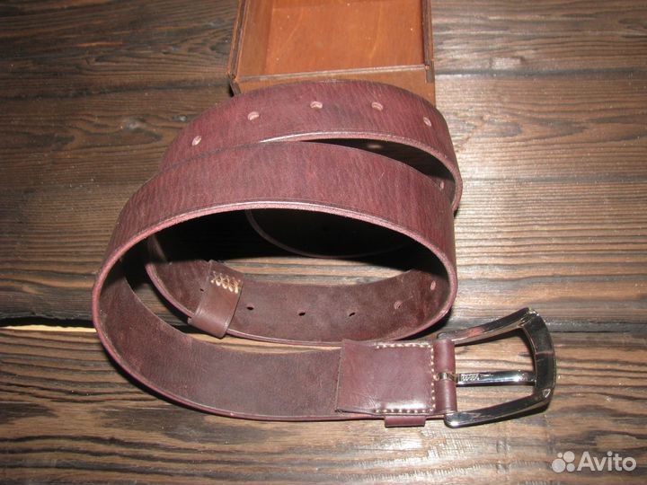 Мужской ремень из натуральной кожи. Ручная работа
