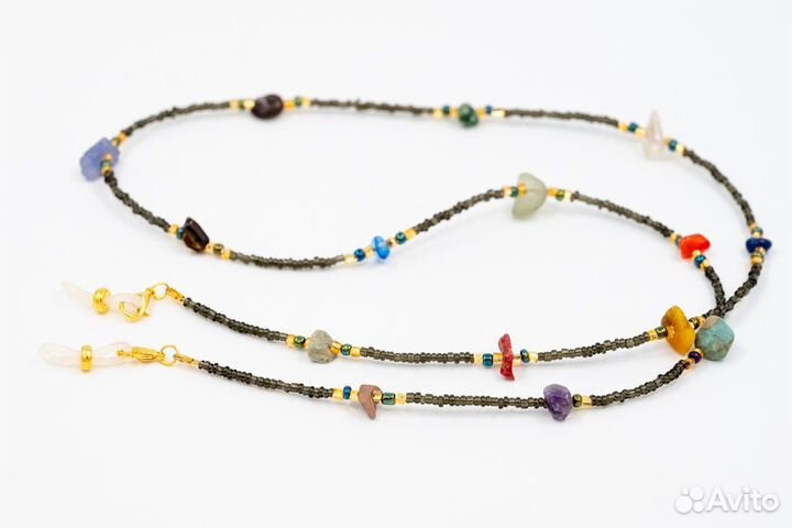 Шнурки для очков с камнями разные