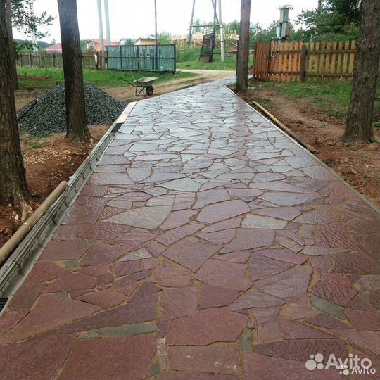 Плитняк Лемезит для дорожек, площадок и парковок