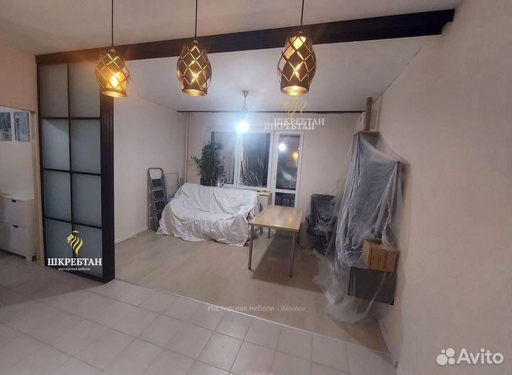 Перегородки раздвижные под ключ