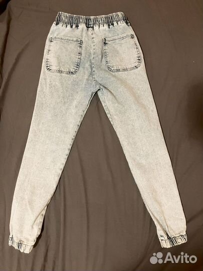 Джоггеры джинсовые