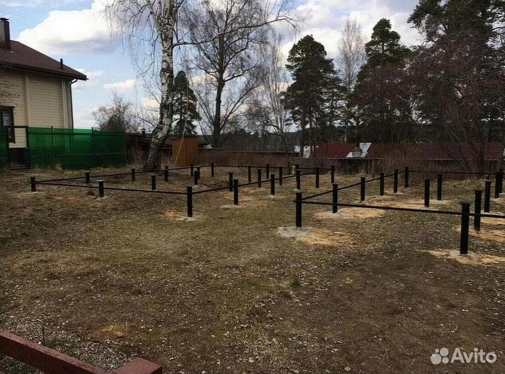 Винтовые сваи / монтаж