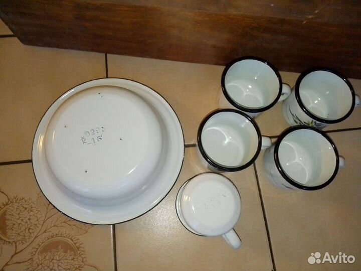 Новая Эмалированная посуда СССР. Цена за набор