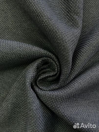 Шторы рогожка блэкаут графит 110*270