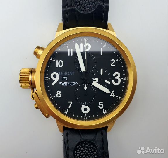 U-Boat Flightdeck Chronograph Gold 18k 50mm