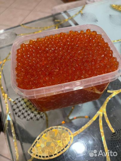 Красная икра кета