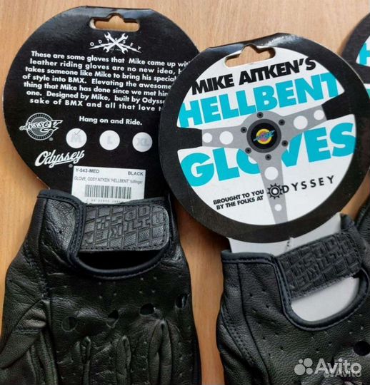 Вело перчатки BMX Odyssey Mike Aitken hellbent M