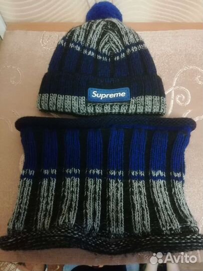 Шапка и снуд для мальчика демисезонные