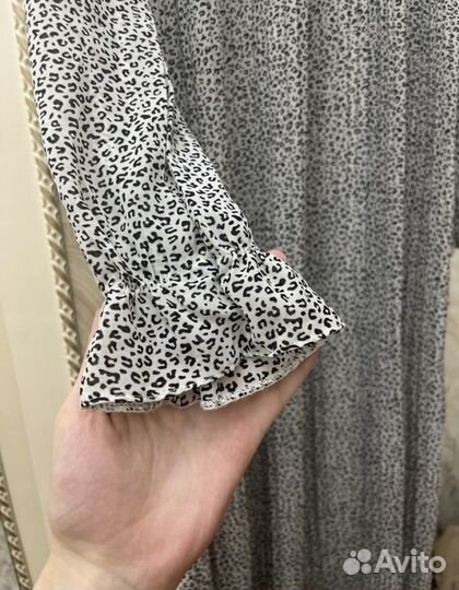 Платье с леопардовым принтом