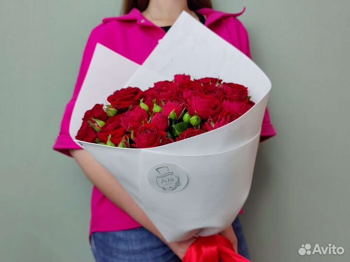 Кустовые розы. Цветы с доставкой