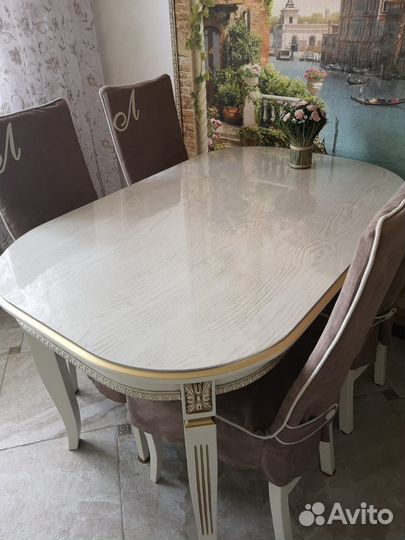 Прозрачная скатерть на кухню (гибкое стекло) 1,5мм