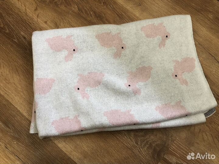 Одеяло детское байковое с зайками