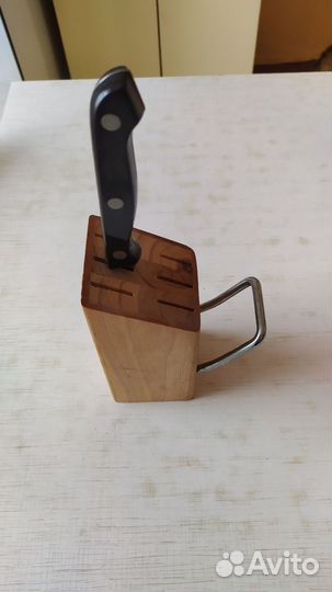 Подставка для ножей деревянная плюс 1 нож