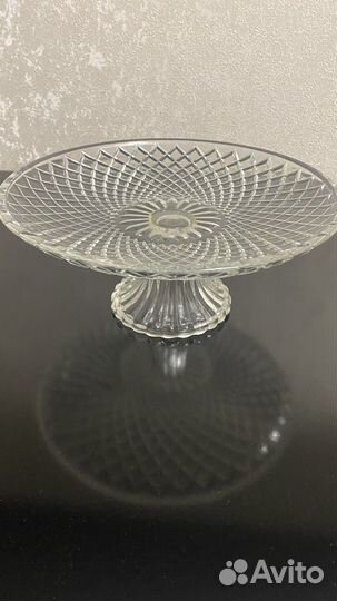 Ваза на ножке стекло