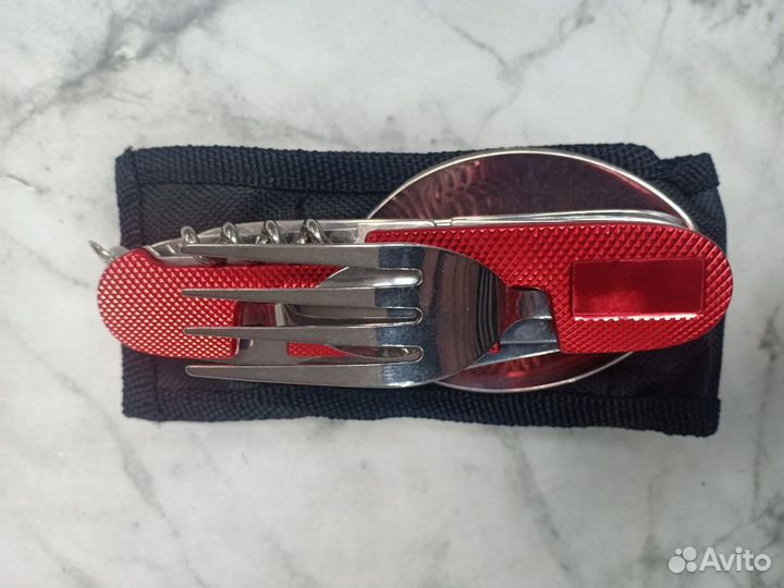 Мультитул нож складной с ложкой, новые