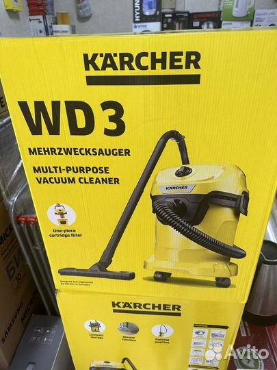 Пылесос Karcher WD3 V-17/4/20/Новый