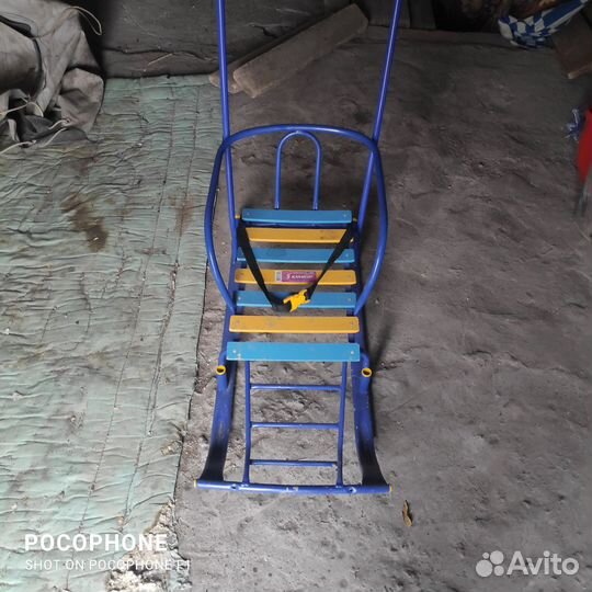 Детские зимние санки