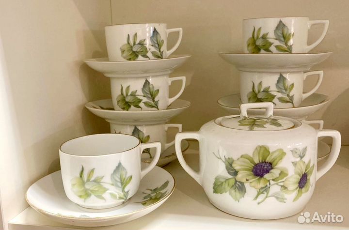 Старинная Чашка с блюдцем Hutschenreuther