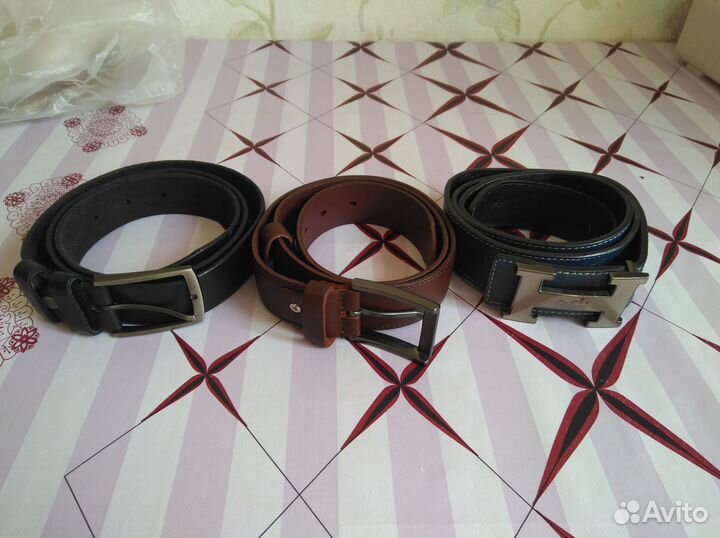 Мужской кожаный ремень