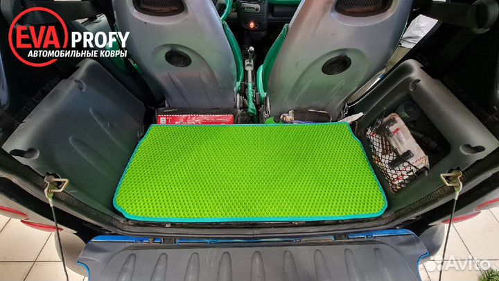 Ева коврики для смарта smart fortwo с багажником