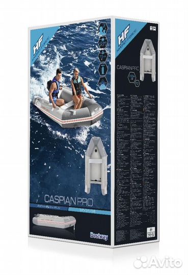 Надувная лодка с веслами. Новая упаковка