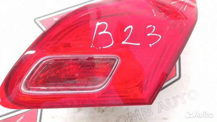 Фонарь задний внутр. правый Опель Астра J