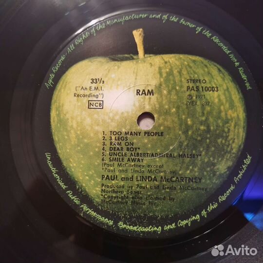 Paul And Linda McCartney – Ram lp/Ap.Rec 064o04810