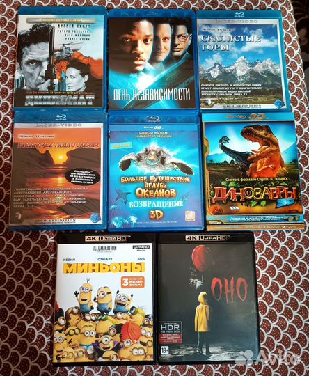 Blu-ray диски лицензия из личной коллекции