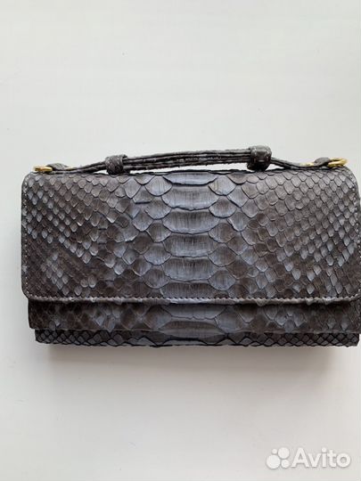 Клатч женский, из кожи змеи