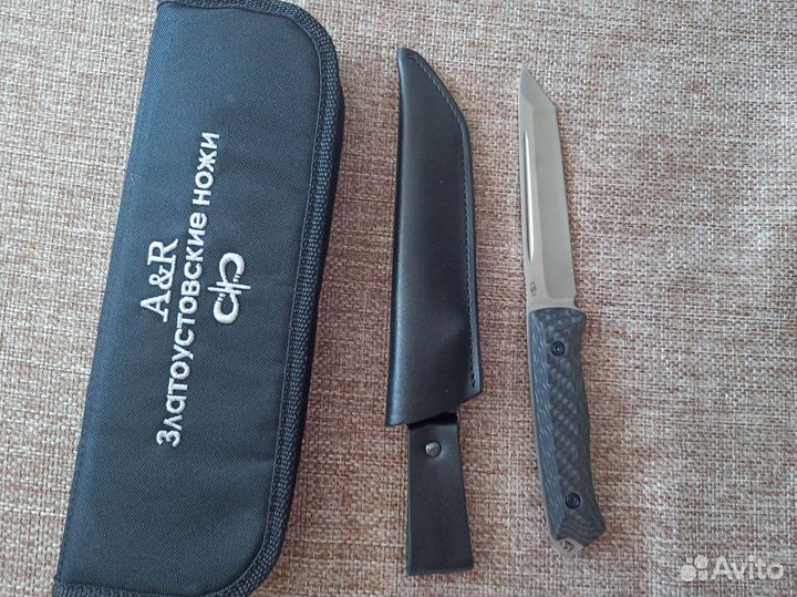 Нож аир Златоуст Ронин - Рукоять Карбон