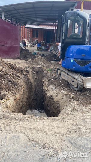 Услуги мини экскаватора на гусеничном ходу