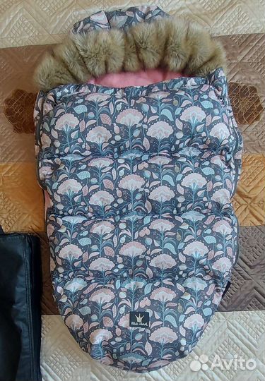 Кокон конверт детский зимний спальный мешок