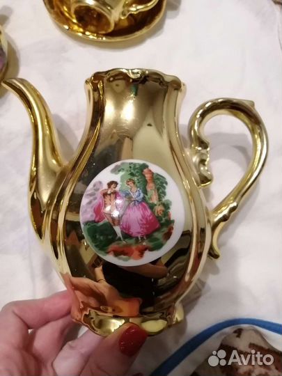 Кофейный сервиз Мадонна золотой Япония