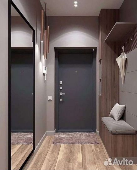 Зеркало в металлической раме