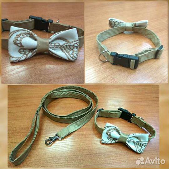 Поводок и Ошейник с бантом