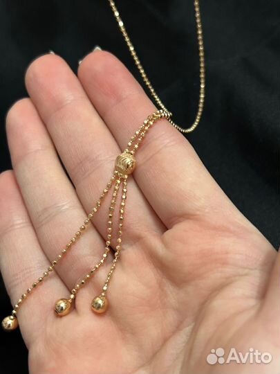 Золотое колье 45см
