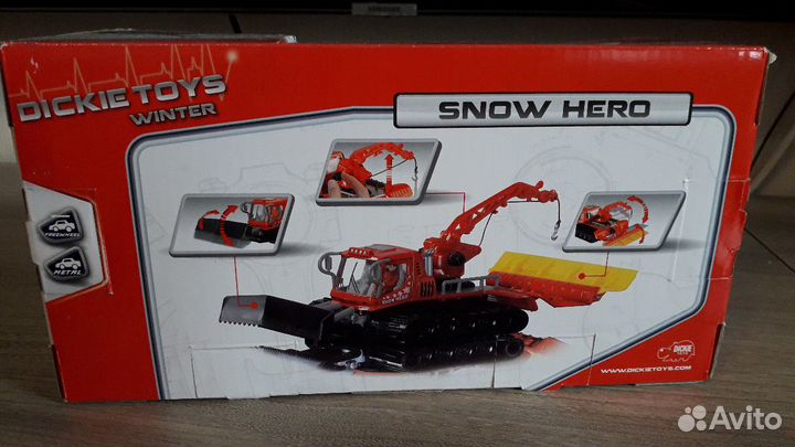 Снегоуборочная машина металл Dickie Toys новая