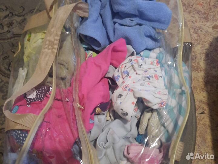 Детские вещи пакетом от 0 до года для девочки