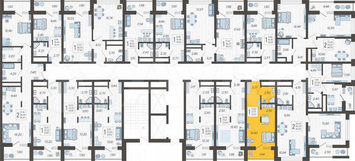 Квартира-студия, 23,2 м², 5/19 эт.