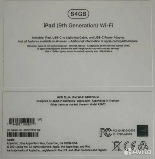 iPad 9 2021 64gb wifi