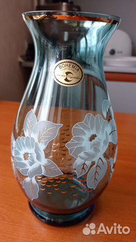 Ваза,бокалы, креманки богемия из СССР