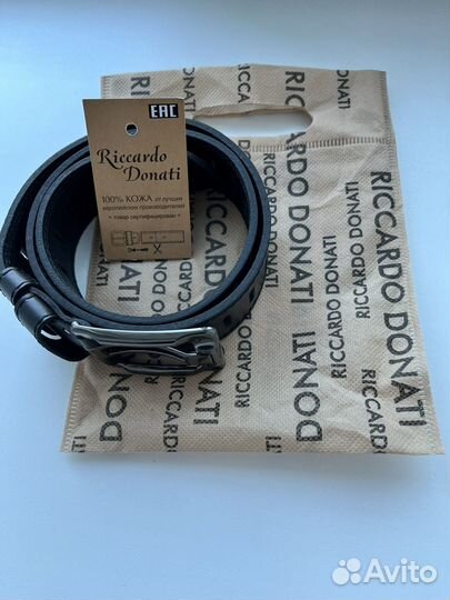 Мужской кожаный ремень Riccardo Donati
