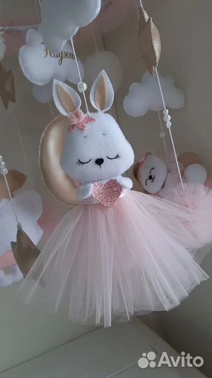 Мобиль ручной работы на кроватку