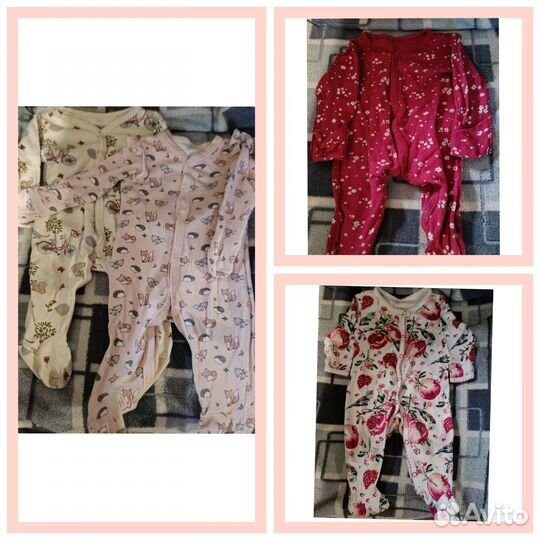 2 пакета вещей на девочку 0-6 месяцев