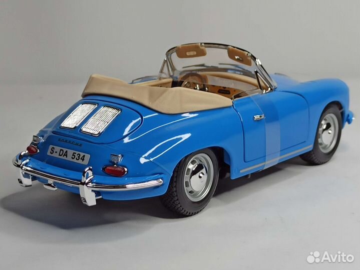 Porsche 356B Cabrio 1961 Bburago 1:18