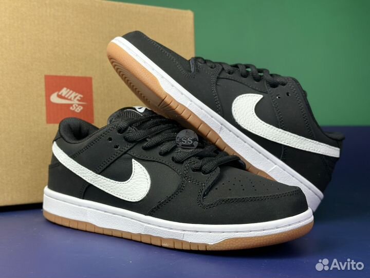 Кроссовки Nike sb dunk low pro Black gum
