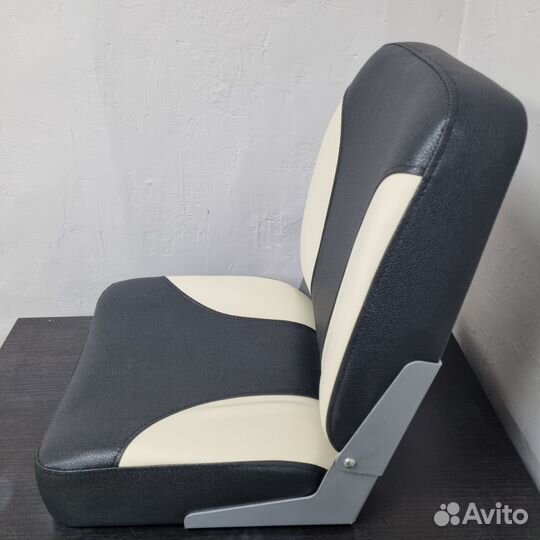 Кресло для лодки Патриот мягкое серо бежевый цвет