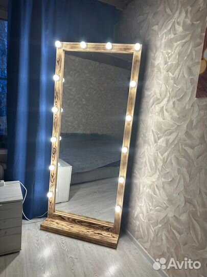 Зеркало из дерева ручная работа