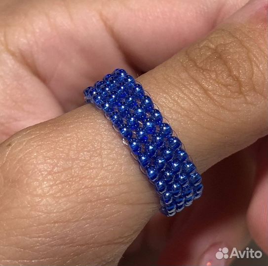Кольцо из бисера